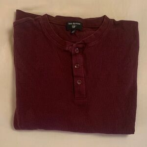 True Religion Dark Red Henley Shirt
